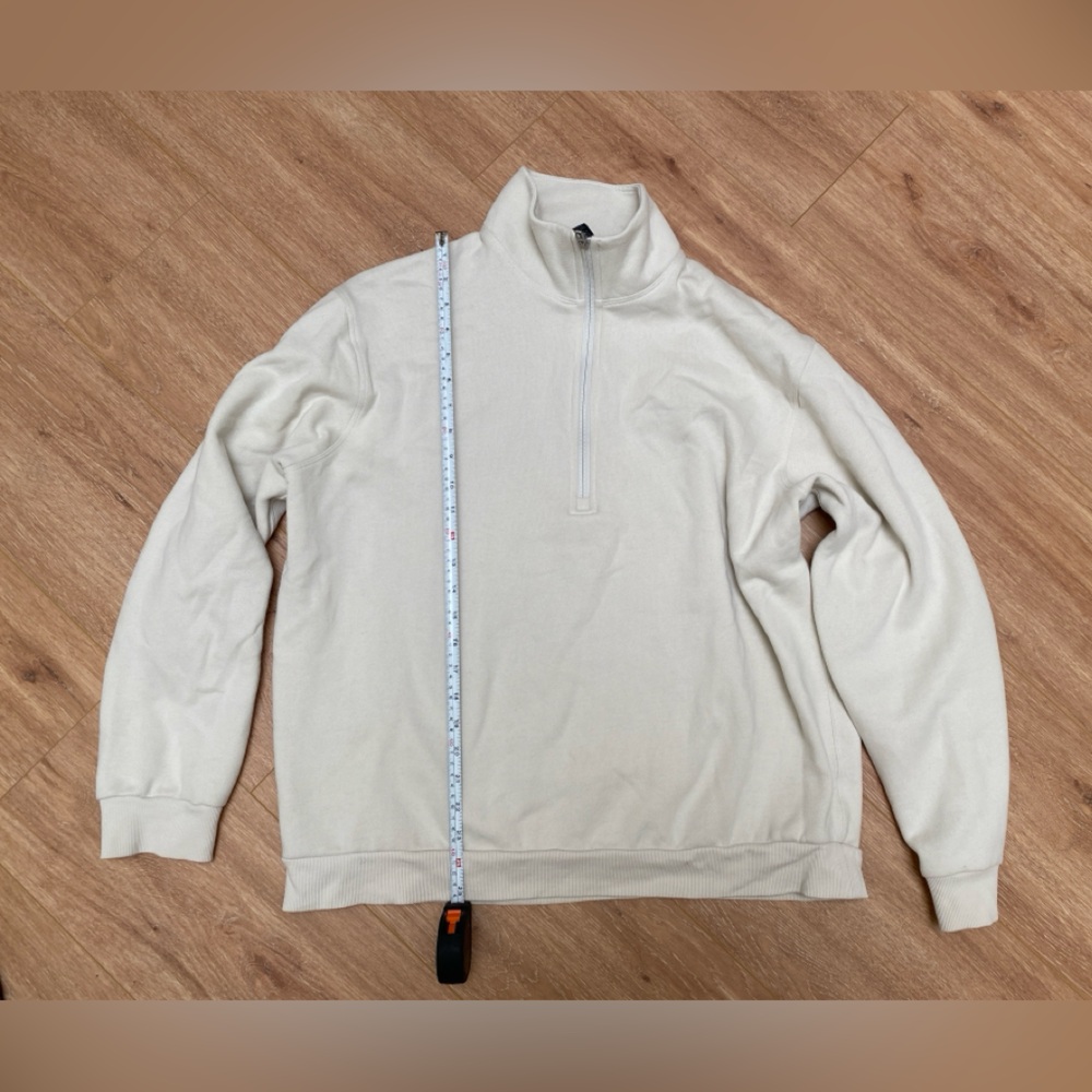 Lululemon steady state half zip, L, bone